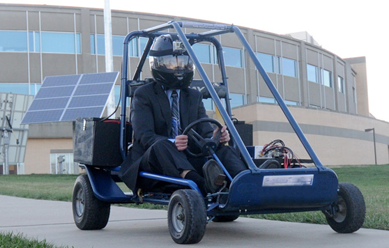 Students build hybrid go-kart